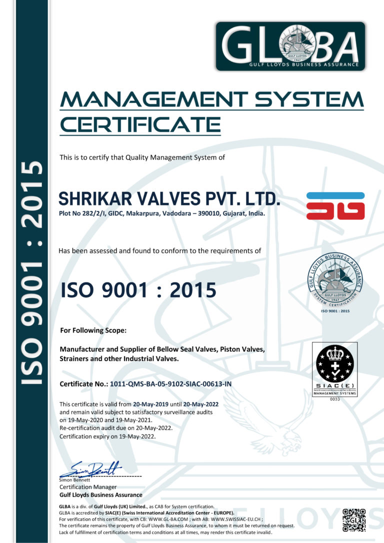 ISO Certificate